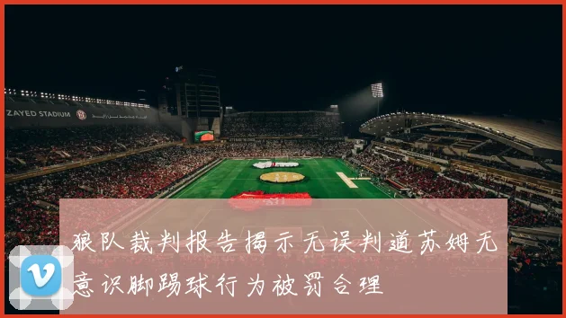 狼队裁判报告揭示无误判道苏姆无意识脚踢球行为被罚合理